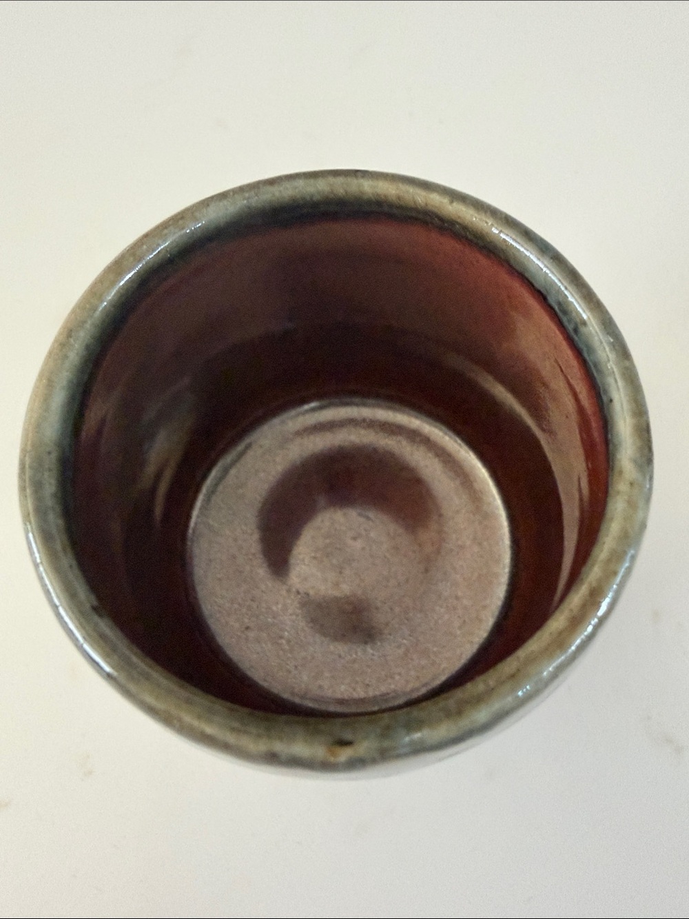 New Beautiful Handmade Ceramic Sake Set in Blue and Coral - Picture 10 of 14